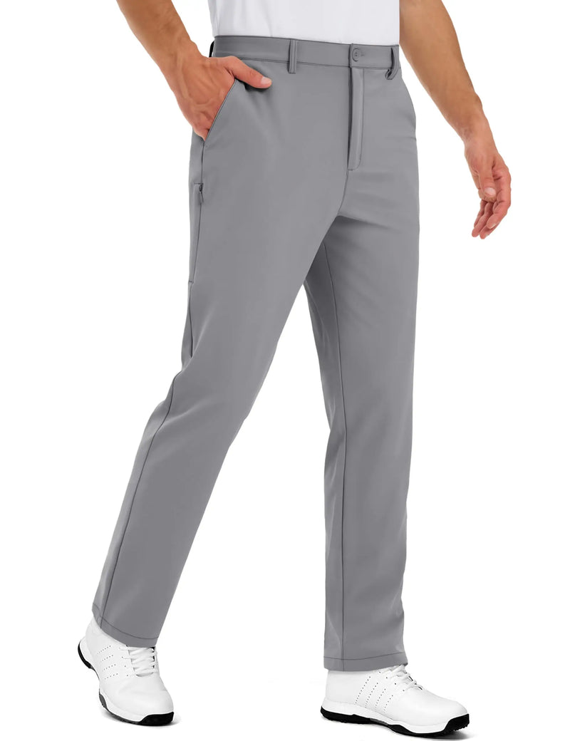 TACVASEN Stretch Golf Pants Work Dress Pants Lightweight Straight Leg for Men Slacks Casual Trousers with 5 Pockets Waterproof