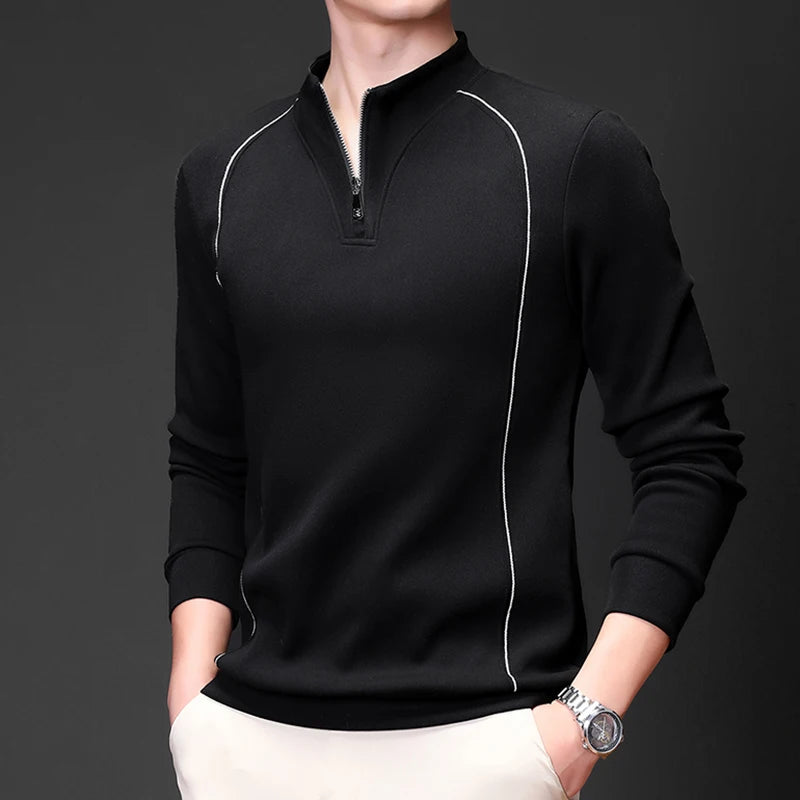 Men's Zip Up Stand Collar Sweatshirt Olive Green Sportswear, Activewear Outdoor Running Camping, Winter Jogging Hoodie Track Top