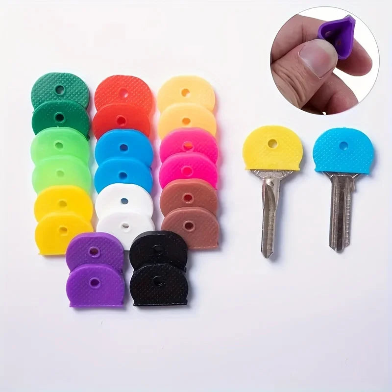 5/10pcs Elastic Durable Colorful Cover Set, Easy to Identify and Enhance Traction Protective Cover to Light Up Your Keys