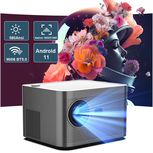 Magcubic 580ANSI Android 11Projector 4K 1920*1080P Wifi6 Allwinner H713 32G Voice Control BT5.0 Home Cinema Projetor