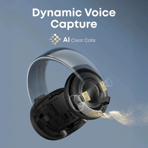 Anker Soundcore កាសស្តាប់ត្រចៀក AeroClip ដើម កាសស្តាប់ត្រចៀកប៊្លូធូសឥតខ្សែ រចនាបែបស្ព័រ ទន់ ងាយស្រួលពាក់