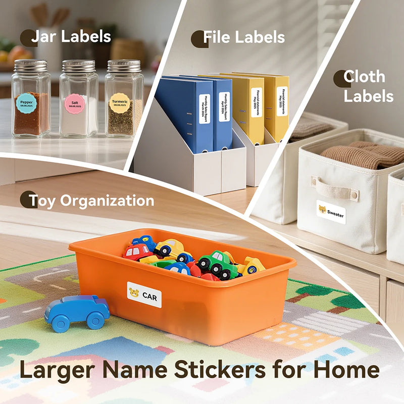 3 Rolls NIIMBOT B21 B3S B1 B31 Thermal Label Clothing Price Food Self-adhesive Tag Waterproof Smart Office Pocket Printer Label