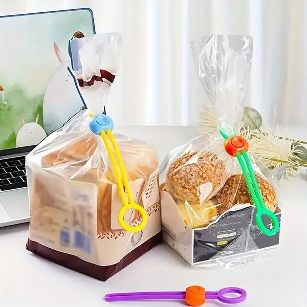 5/10pcs Multi-Functional Colored Sealing Clips,Food Storage Clips for Kitchen,Durable And Convenient.Sealing rope.random colors