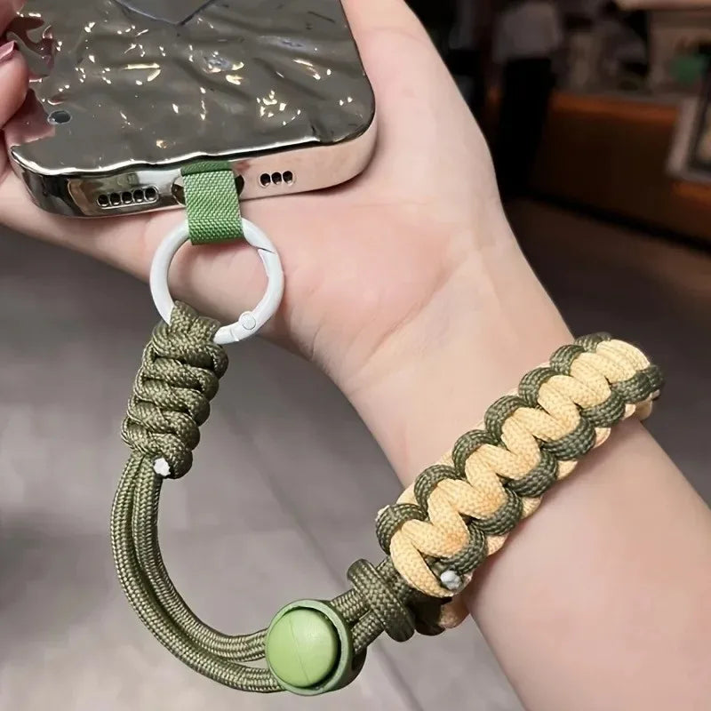 Cute Mobile Phone Lanyard Hanging Decoration Can Be Carried Twist Rope Anti-loss Pendant Fashion Strong Wrist Short Straps Band