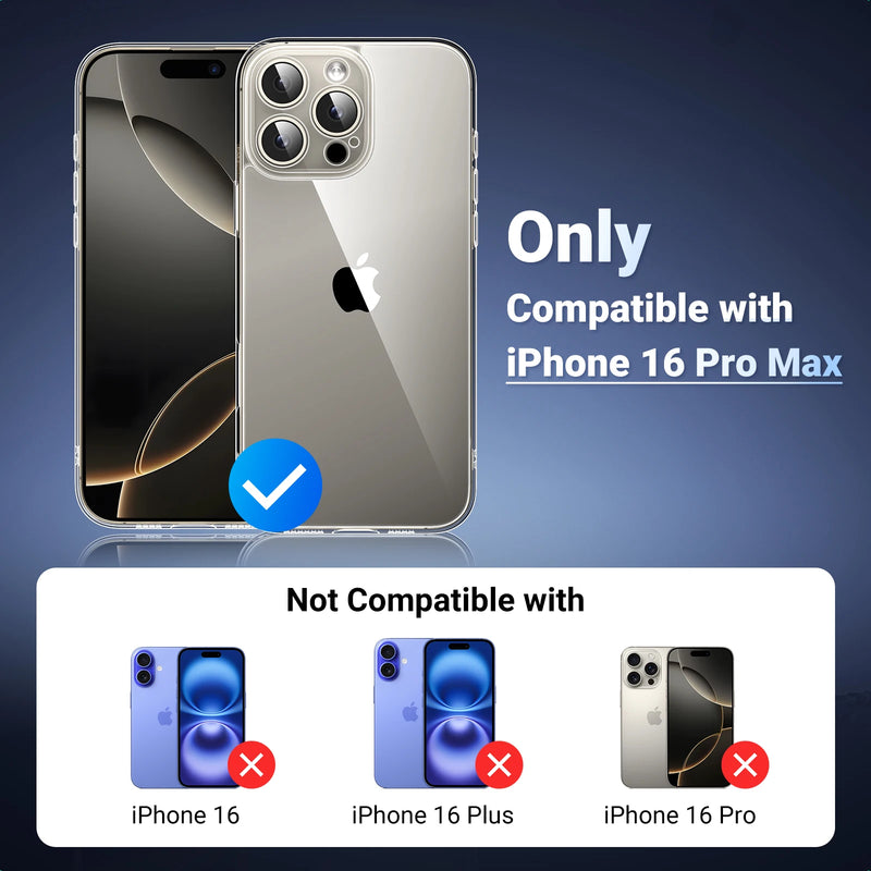 UGREEN Case for iPhone 18 17 16 Pro Max Shockproof Clear Case Transparent Cover for iPhone 15 Pro 16 Phone Protective Case