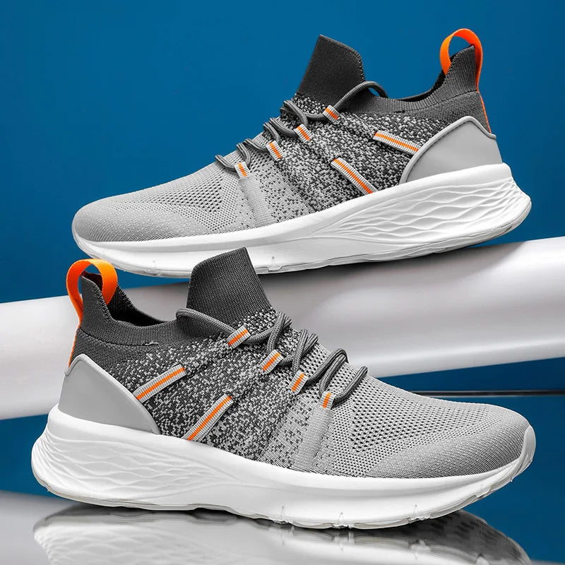 Mens Running Shoes 2025 New Lightweight Breathable Sports Shoes Shock-absorbing Casual Jogging Fitness Training Tennis Shoes