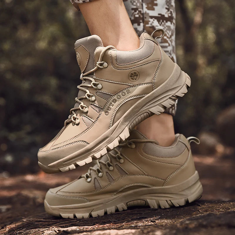 Men's Combat Boots Four seasons Breathable Light Casual Hiking Walking boots Outdoor Jungle Anti-slip Battlefield Training Boots