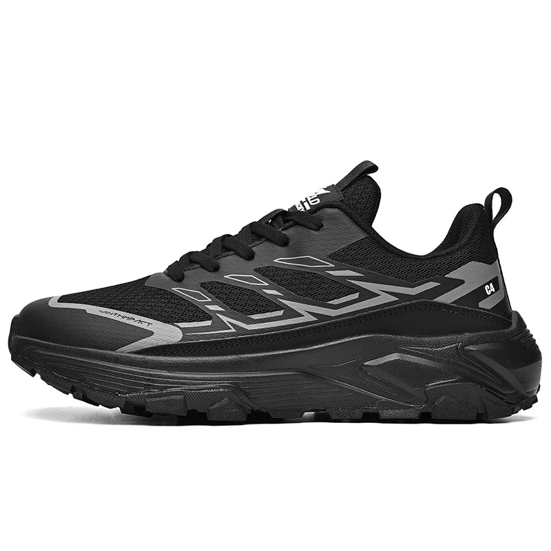 Men Sports Shoes New Fitness Walking Outdoor Lightweight Anti Slip Thick Soled Hiking Shoes Daily Commuting Travel Shoes for Men