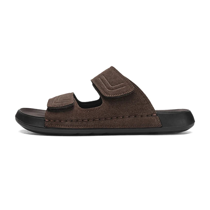 Men's Casual Slippers Summer Breathable Lightweight Soft Sole Outdoor Beach Walking Shoes Slip On Slide Comfort Fashion Slippers