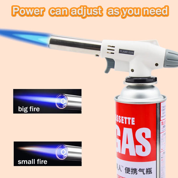 Torch Cooking AutoIgnition Butane Gas Welding-Burner Heating Welding Gas Burner Flame Gas Torch Blow for BBQ Home Cooking