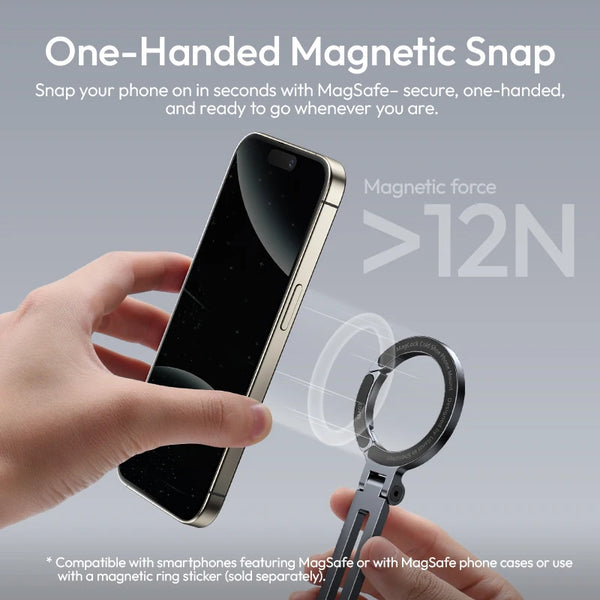 ជើងទ្រទូរស័ព្ទ Ulanzi MA07 Magsafe សម្រាប់កាមេរ៉ា Iphone ភ្ជាប់ជាមួយជើងកាមេរ៉ា Tripod ជាមួយវីស Cold Shoe ទំហំ 1/4" សម្រាប់សម្ភាសន៍ Vlog ផ្សាយផ្ទាល់