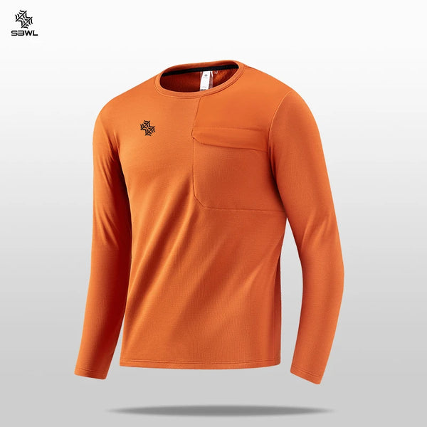 SBWL 2025 Warm Long-Sleeved Fitness Jacket High-Quality Outdoor Sports Top with Stand-Up Collar for Autumn/Winter Running
