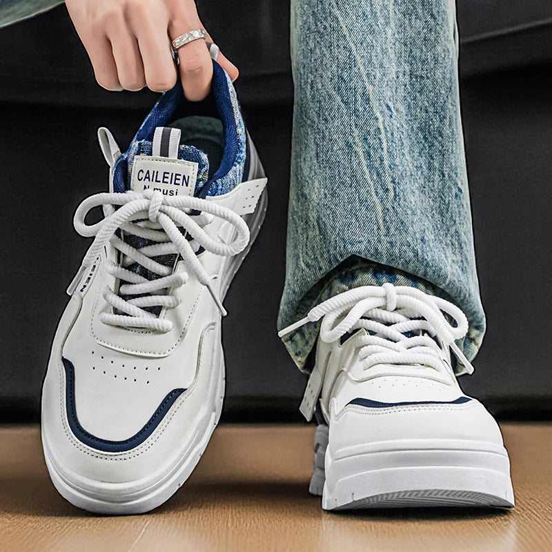Men's sports casual shoes four seasons breathable lightweight soft-sole outdoor comfort running shoes fashion students sneakers