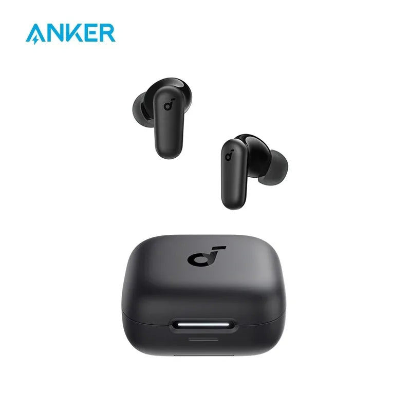 កាសស្តាប់ត្រចៀកប៊្លូធូស Soundcore ដោយ Anker P30i បច្ចេកវិទ្យាកាត់បន្ថយសំឡេងរំខានឆ្លាតវៃ បែបផែនសំឡេងព័ទ្ធជុំវិញ អាយុកាលថ្មយូរបំផុត ៤៥ ម៉ោង