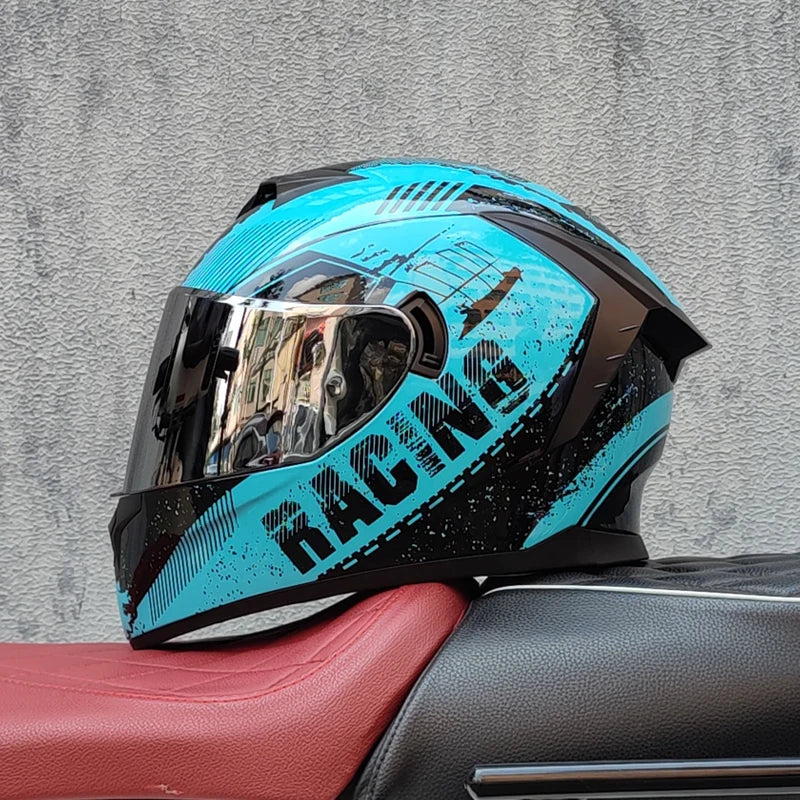 LVS Motorcycle full Face Helmets Moto Racing helmet Adult safety helmet DOT certification