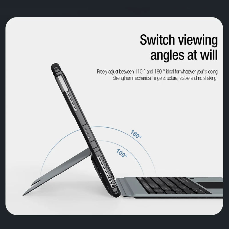 Backlight Keyboard Case for iPad Pro 13 M4 Air 13 2025 Nillkin for iPad Pro 12.9 6th Generation Air 11 M2 Spanish Keyboard Cover