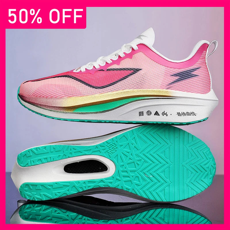 Unisex Sports Shoes Fashion Lace Up Mesh Outdoor Running Shoes New Breathable Lightweight Marathon Sports Tennis Shoes for Men