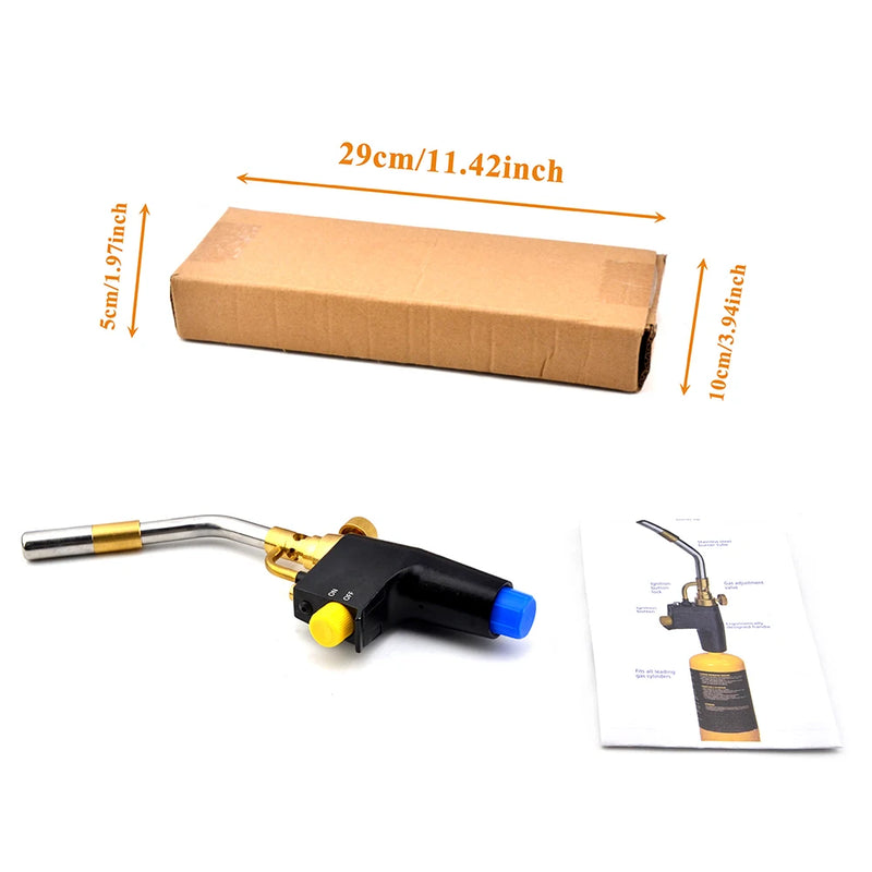 MAPP Propane Gas Welding Torches Plumbing Blow Torch Soldering Tool Brass Flame Gun Brazing Quick Fire Solder Burner