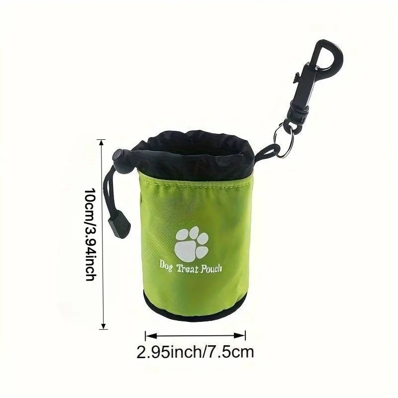1pc Dog Treat Pouch,Portable& Durable Pet Training Bag Pouch Treat Bag,Drawstring Zipper,Ideal for On-the-Go Snacks,Dog Snacks