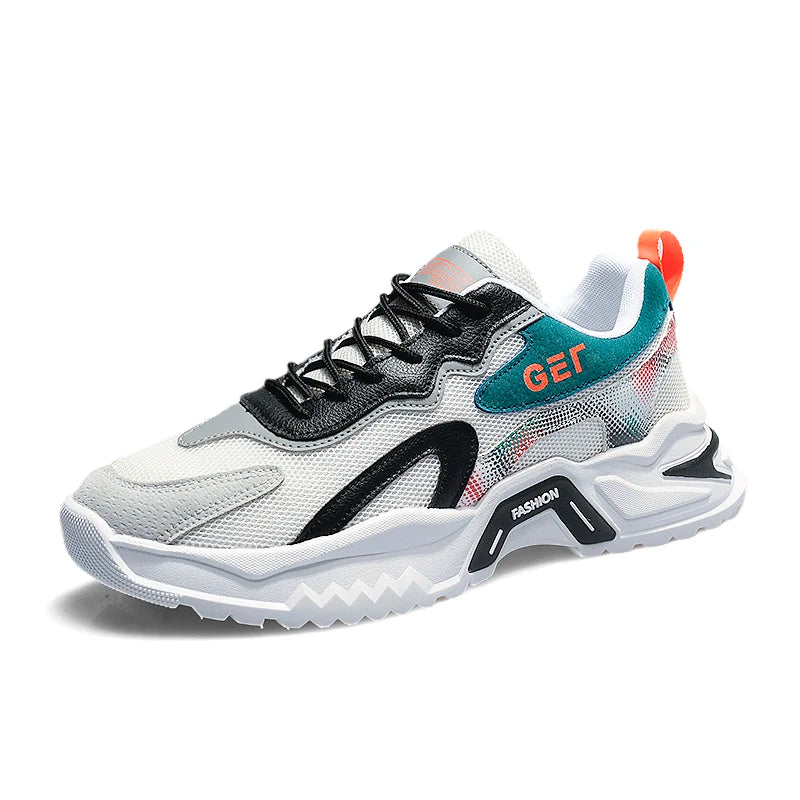 Men's Korean trend casual sports shoes four season soft sole non-slip comfortable outdoor running shoes fashion student sneakers