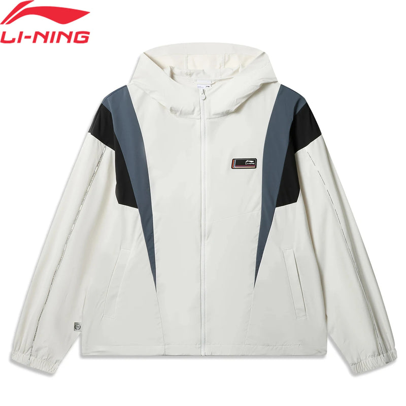 អាវក្រៅបុរស Li-Ning រចនាបថស្ព័រ ការពារកាំរស្មីយូវី [UPF 50+] អាវប៉ូលីអេស្ទ័រ ទន់ និងអាចដកដង្ហើមបាន AFDWA03