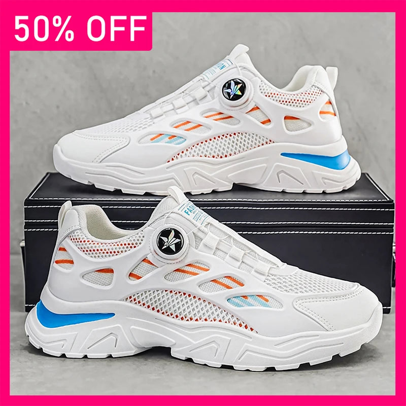 Men Sports Shoes Breathable Lightweight Thick Soled Cushioning Comfort Versatile Outdoor Running Non Slip Sports Shoes for Men