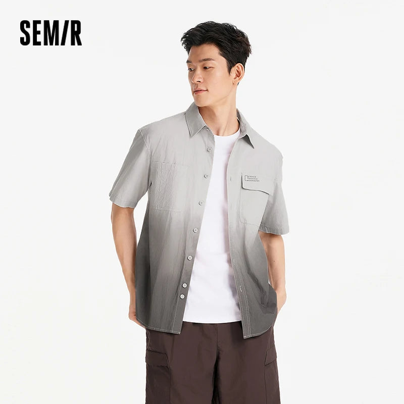 Semir Mens Shirt 2026 Short Sleeve Classic Workwear Tops Simple Trendy Casual Style Soft Comfortable Daily Wear
