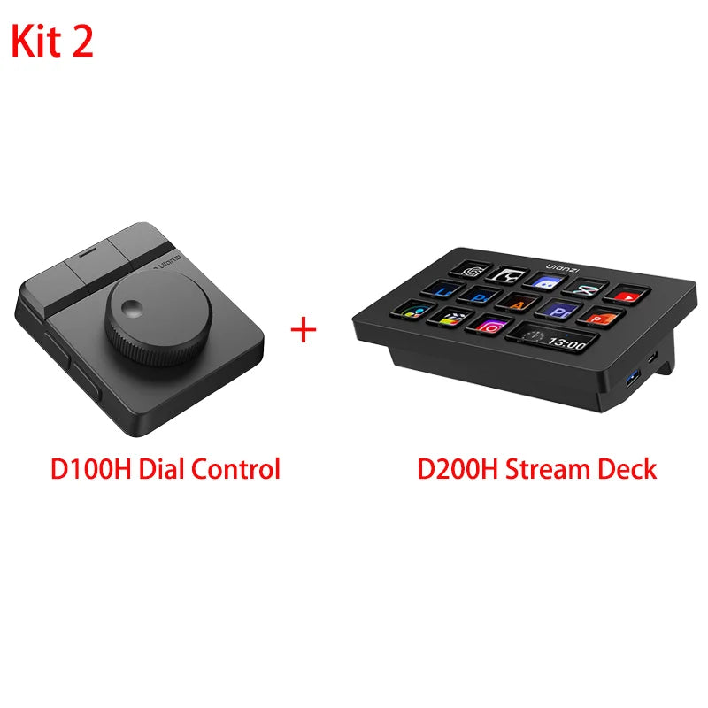 ឧបករណ៍បញ្ជា Ulanzi D100H Dial Creative ការតភ្ជាប់ឥតខ្សែ ជំនួយការកែសម្រួលវីដេអូសម្រាប់ Tiktok Ins Light System Intelligent Studio