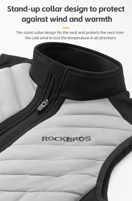 ROCKBROS Heated Vest Men Women Winter Warm USB Heating Jackets Coat Thermal Warm Clothes Washable Winter Heated Vest Asian size