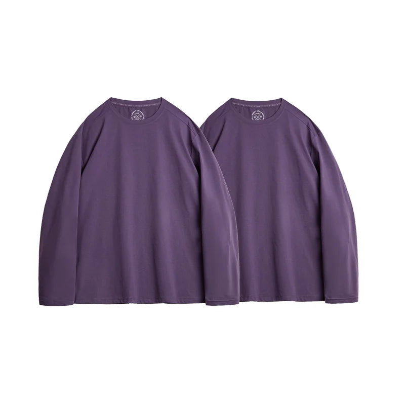 អាវយឺតដៃវែង Maden Casual 7A ប្រឆាំងបាក់តេរី ស្ងួតរហ័ស សម្រាប់បុរស រដូវផ្ការីក ត្រជាក់ ស្រួល មានខ្យល់ចេញចូល ក រាងមូល អាវយឺតស្រទាប់ៗ