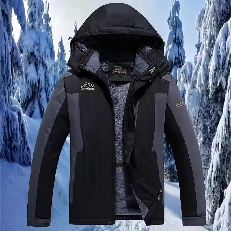 New Winter Lightweight Men's Windbreaker Sports Casual Coat, Blue Waterproof Jacket (this Jacket Has A Fleece-lined Version)
