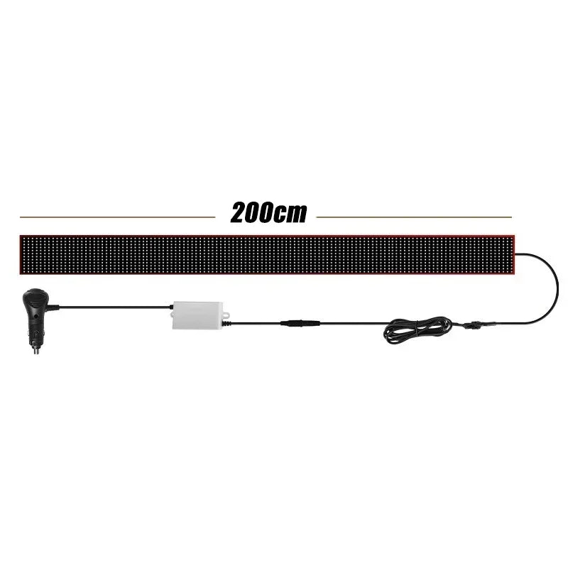 ភ្លើងរថយន្ត LED អេក្រង់ទន់អាចបត់បែនបាន ភ្នែកអារក្ស ១៦ របៀបចលនា ភ្លើងតុបតែងឡានដឹកទំនិញ ភ្លើងបារី ដំណើរការដោយថាមពល RGB ចង្កៀងរថយន្ត