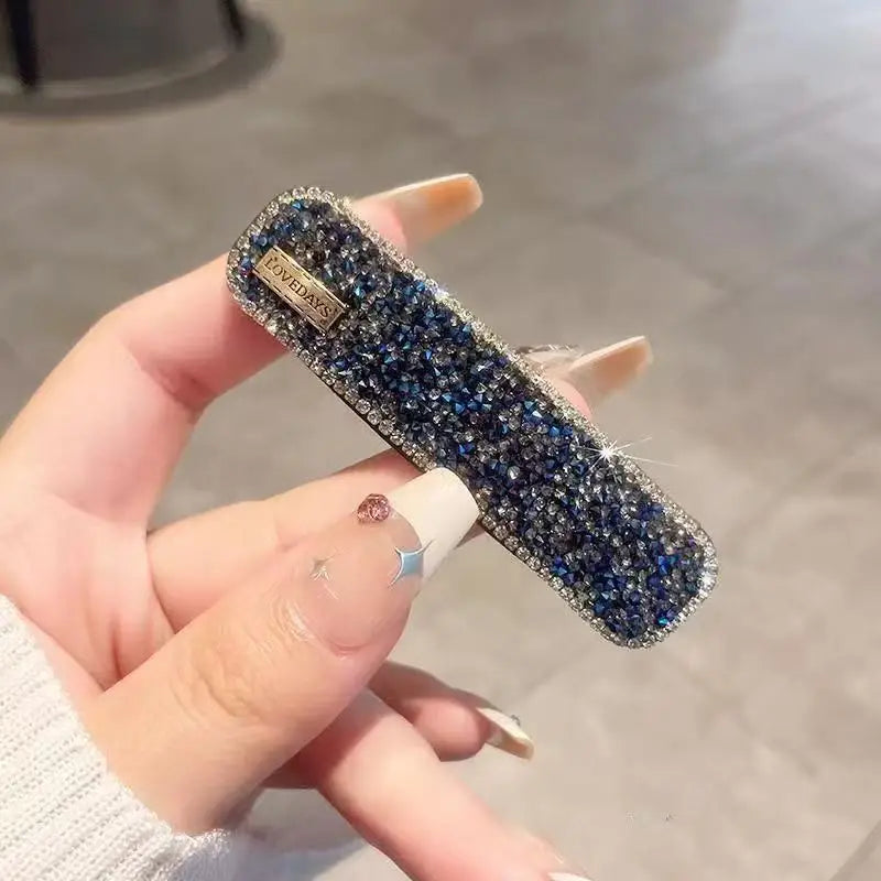 Diamond Hair Clip with Side Bangs and Broken Hair, BB Clip Clip, New Straight Clip