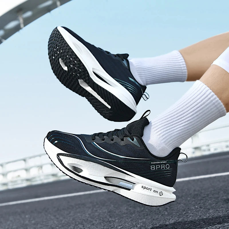 Men Women carbon casual sneakers four season breathable light outdoor racing running shoes Couples soft-soled speed sports shoes