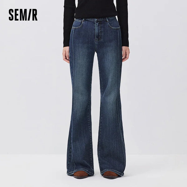 ខោខូវប៊យ Semir សម្រាប់នារី សាច់ក្រណាត់ត្រជាក់ ប្រឆាំងបាក់តេរី រលុង សម ជើងវែង ធ្វើពីកប្បាសឆៅ លាយជាមួយ hemp ថ្មី ឆ្នាំ២០២៦ សម្រាប់ពាក់ប្រចាំថ្ងៃក្នុងរដូវរងា