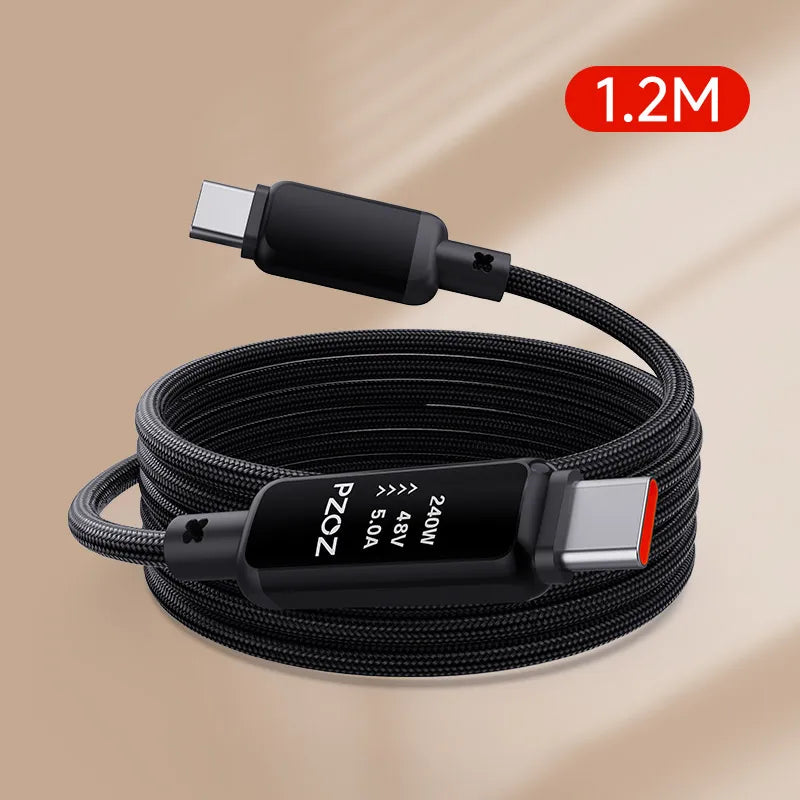 PZOZ for usb c to type c super charger fast charging cable iphone iPad Macbook Xiaomi Samsung oppo realme mobile phone cables