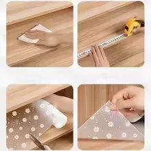 Printed Desk Mat, Cabinet Mat, Shoe Cabinet Drawer Moisture-Proof Mat, Paper Can Be Cut, Kitchen Waterproof and Oil Proof Mat
