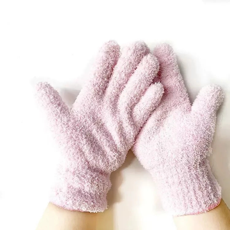 1Pair Cleaning Gloves with Built‑in Gap Brush, Reusable Hand‑Washable for Car Glass, Plants, Sunshade & Household Outdoor Use
