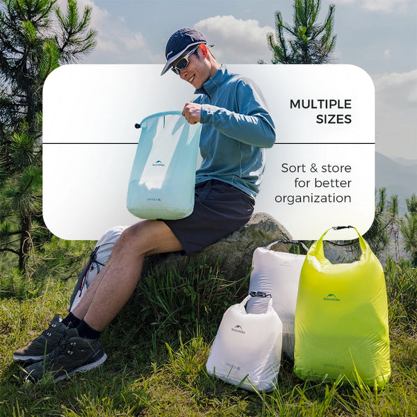 Naturehike 2026 Large New Outdoor Ultralight Roll Top PU2000+ Waterproof Storage Bag Picnic Camping Drinking Water Storage Bag