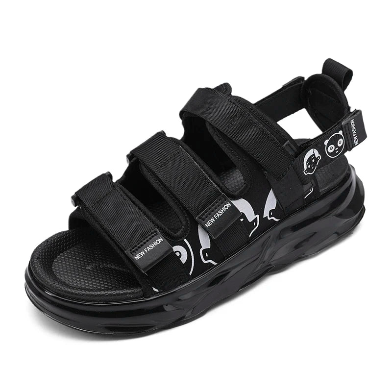 Men's casual sandals summer new soft-sole anti-slip comfortable outdoor walking sandals thick-sole driving fashion Joker Sandals
