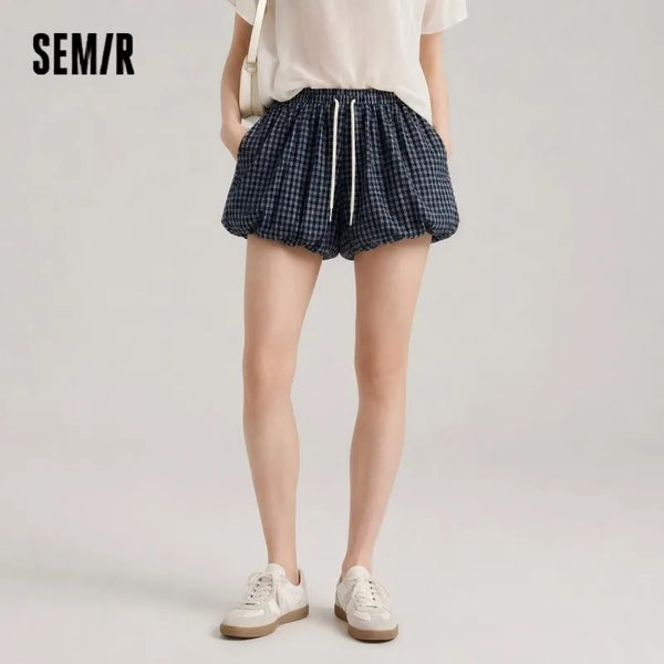 ខោ Semir សម្រាប់នារី ខោខ្លីរលុង ផ្អែមល្ហែម គួរឲ្យស្រលាញ់ រចនាប័ទ្ម Vintage Bud ឆ្នាំ 2026 ម៉ូដសម្លៀកបំពាក់ប្រចាំថ្ងៃ សម្រាប់រដូវក្តៅ