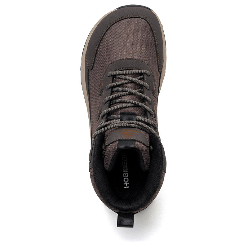 HOBIBEAR Men Wide Width Ankle Boots Mid-Top Hiking Running Shoes Non-Slip Outdoor Trail Walking Sneakers for Male