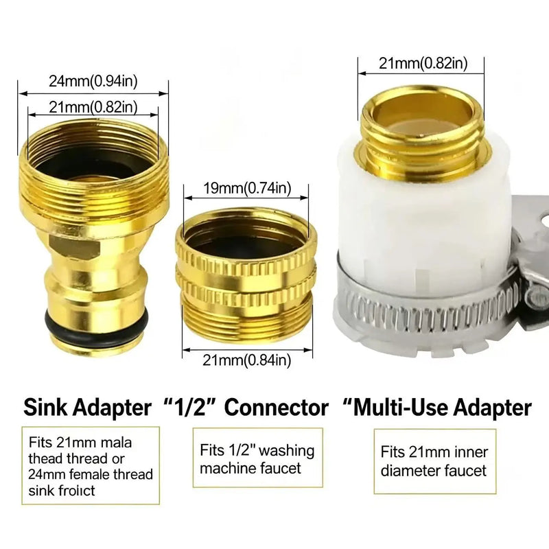 15-23mm Universal Hose Tap Adapters Faucet Tap Connector Garden Water Hose Pipe Fitting Faucet Adapter Watering Garden Tools