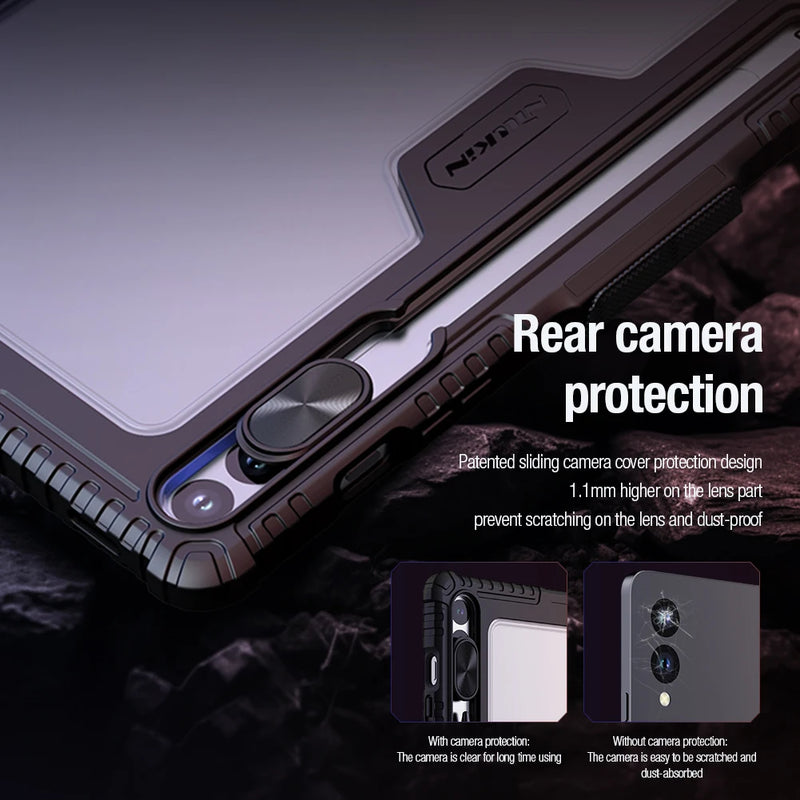 NILLKIN For Samsung Galaxy Tab S10/S9 Ultra Magnetic Case For Galaxy Tab S9/S10 FE+ Multi-angle Folding Camera Protection Cover