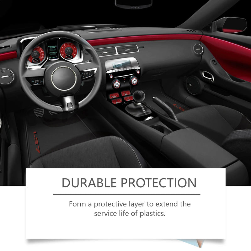 SEAMETAL Car Plastic Restorer Crystal Clear Auto Interior Leather & Panel Renewal Wax Back To Black Gloss Car Polish Wax Cream