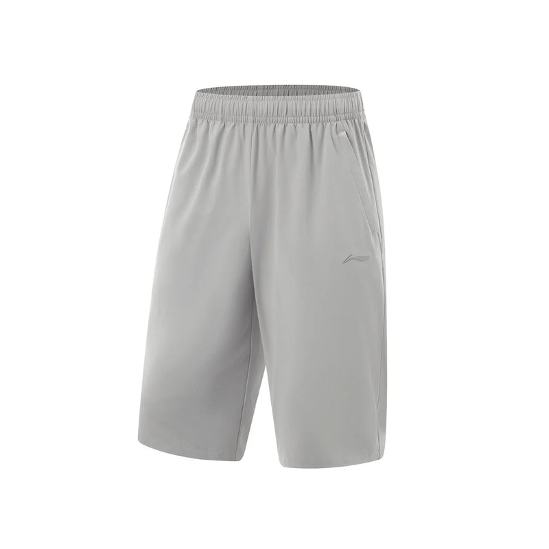 ខោខ្លីហ្វឹកហាត់បុរស Li-Ning AT DRY ULTRA 86% Polyester 14% Elastane ទំហំធម្មតា ខោកីឡា LiNing មានផាសុកភាព AKQV005