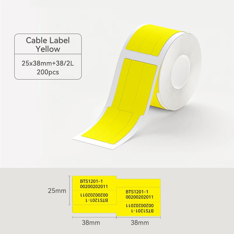 2 Rolls NIIMBOT B1 B21 B3S Thermal Label Clothing Price Food Self-adhesive Tag Waterproof Office Pocket Printer Label Paper