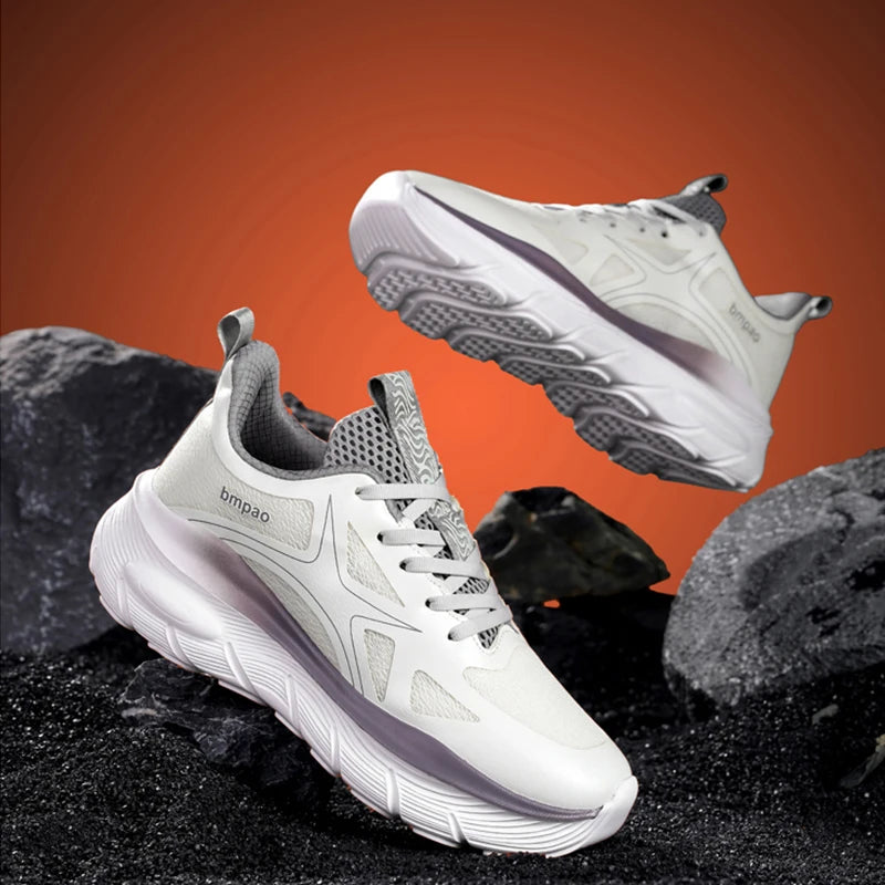 Couples Sports Shoes 2026 New Trendy Lightweight Thick-Sole High-Quality Outdoor Training Mesh Lace-up Sneakers for Men