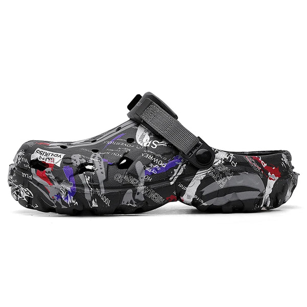 Plus Big Size 48 49 50 51 Summer Rubber Sandals Men Clogs Garden Shoes Zuecos Hombre Cholas Man Clog Beach Shoes Wide Foot