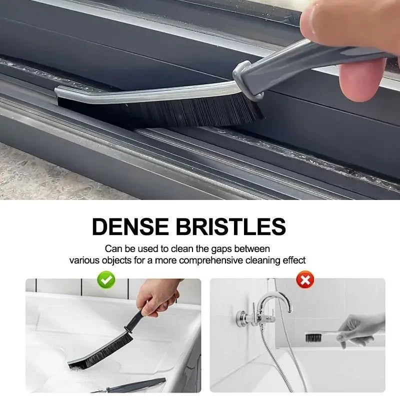 3/5Pcs  Crevice Cleaning Brush Set for Grout Gap Car Corners Window Groove Kitchen Tile Seam - Household Cleaning Tools